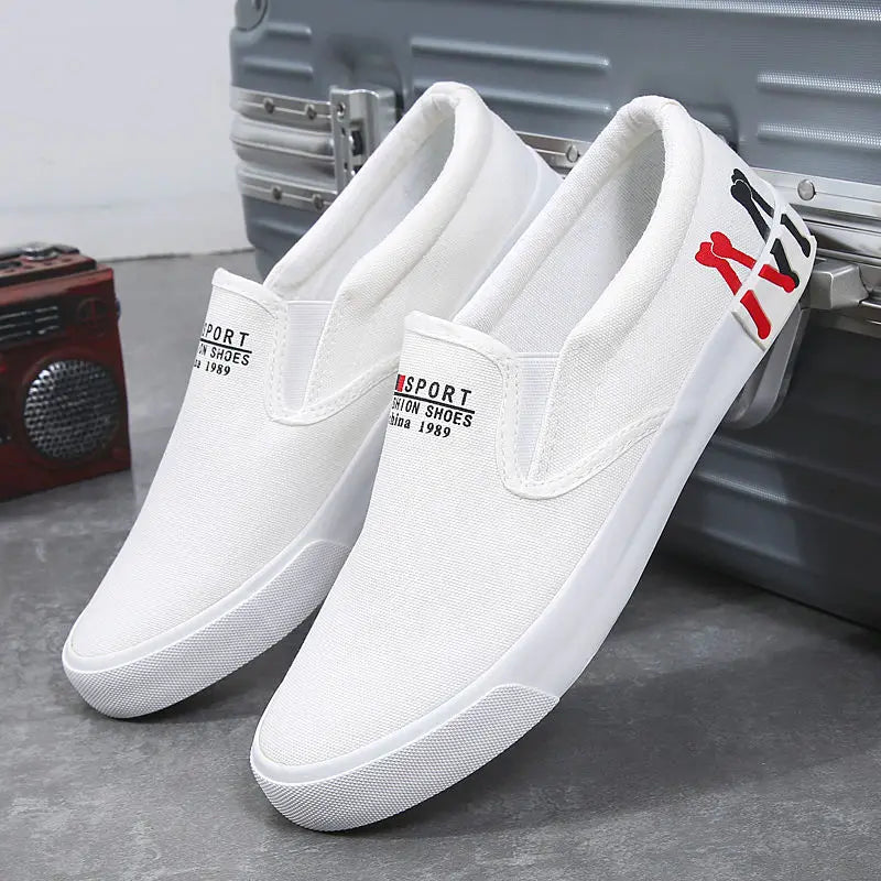 2023 New Canvas Shoes Men Summer Classic Loafers Men Casual Shoes Breathable Lazy Walking Flat Men Shoes Sneakers Plus Size 47