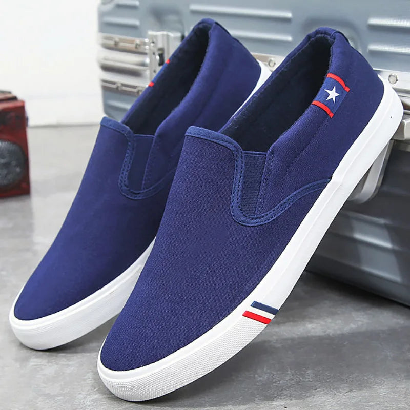 2023 New Canvas Shoes Men Summer Classic Loafers Men Casual Shoes Breathable Lazy Walking Flat Men Shoes Sneakers Plus Size 47